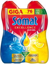 Somat Excellence Duo Gel gépi mosogatószer gél 76 mosogatás 2 x 684 ml - 1368 ml
