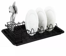 Kinghoff Edényszárító 38 x 24.5 cm - matt fekete (KH-1478)