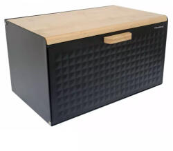 Klausberg Premium kenyértartó - rozsdamentes acél / bambusz (KB-7425)