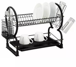 Kinghoff multifunkciós edényszárító matt fekete (KH-1500)