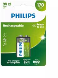 Philips 9VB1A17/10 ELEM TÖLTHETŐ 9V 170 mAh 1-BLISZTER (9VB1A17/10)