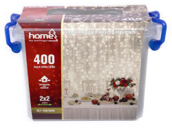 Somogyi Elektronic DLF 400/WW fényfüggöny, 2x2 m / 400 db melegfehér LED, fehér vezeték, sorolható, kül- és beltéri (DLF 400-WW) - hyperoutlet