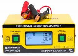 Powermat Akkumulátortöltő 6 / 24V-os akkumulátorokhoz PM-PM-60B (PM0714) (PM0714)