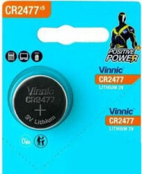 Vinnic CR2477 3V Lithium gombelem (VINNIC-CR2477-5BP)