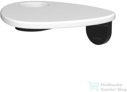 Laufen ADA fali polc lyukkal, PVD matt fekete/matt fehér HF506790512000 (HF506790512000)