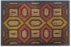 Unic Spot Economic színes kültéri lábtörlő gumi-kókusz 40 x 60 cm PIROS-SÁRGA minta