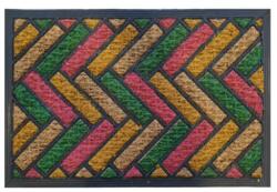 Unic Spot Economic színes kültéri lábtörlő gumi-kókusz 40 x 60 cm PARKETTA minta