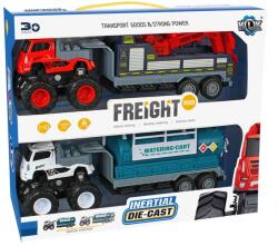 ReToys Fém teharautó utánfutóval, lendkerekes, 2 féle Ajánlott 3-10 éves korig fiúknak [Cikkszám 76687]