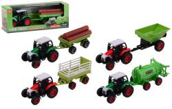 ReToys Fém traktor utánfutóval - 22 cm, többféle Ajánlott 3-10 éves korig fiúknak [Cikkszám 06821]