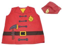 ReToys Tűzoltó mellény és kalap jelmez 3-6 éves korig 60249