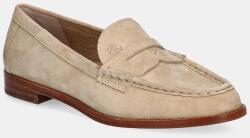 Lauren Ralph Lauren velúr mokaszin Wynnie bézs, női, lapos talpú, 802970584001 - bézs Női 36
