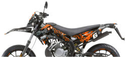 Stage6 MX_S6-059202/BK Grafikai Készlet Derbi Xtreme 2011 - 2017 / - Fekete, Narancs