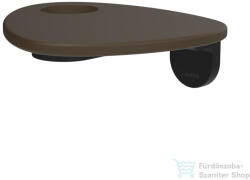 Laufen ADA fali polc lyukkal, PVD matt fekete/caffe matt HF506790514000 (HF506790514000)