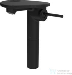 Laufen ADA magasított mosdó csaptelep lyukkal, leeresztő nélkül, PVD matt fekete/matt fekete HF506714513000 (HF506714513000)