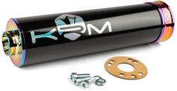 KRM MX_KR106F Kipufogódob 70 - 90 / Neokróm / Hologram - Fekete