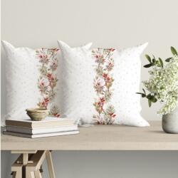 Lenjerii Deosebite Fata de perna Craciun bumbac 45x45cm cu crengute decorative, Tisa