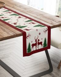 Lenjerii Deosebite Napron Craciun bumbac 100% 40x150cm, Santa Fata de masa