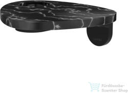 Laufen ADA fali polc lyukkal, PVD matt fekete/fekete márvány HF506790516000 (HF506790516000)