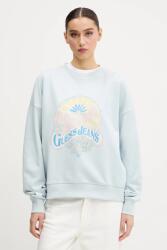 Guess Jeans pamut melegítőfelső - kék M - answear - 18 790 Ft