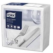 Tork Szalvéta, 1/4 hajtogatott, 2 rétegű, 39x39 cm, Advanced, TORK "Dinner", fehér (478746) - iconink