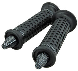 STR8 MX_STR-061.02/CA Kúpos Végsapkák / Karbon Hatású - Fekete