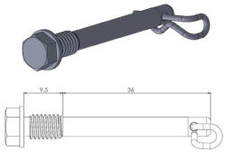 Moto Master MX_MMAST-17020391 Féktárcsacsap Hátsó Tc / Sx 85