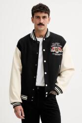 Guess Jeans bomberdzseki gyapjúkeverékből fekete, átmeneti, M5BL1E WEI02 - fekete L