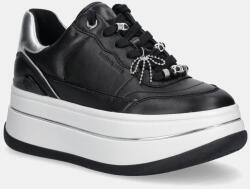 Michael Kors bőr sportcipő Hayes fekete, 43F5HYFS2L. 001 - fekete Női 40
