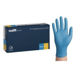 easyCARE kék nitril kesztyű púdermentes 100 db - L