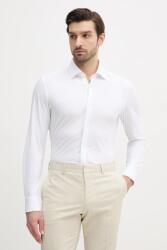 HUGO BOSS ing férfi, galléros, fehér, slim - fehér 41 - answear - 61 990 Ft