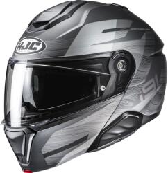 HJC Cască de motocicletă pliabilă HJC i91 Dusk MC5SF negru-gri (HJC154875)