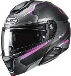 HJC Cască de motocicletă pliabilă HJC i91 Felio MC8SF negru-roz (HJC154978)