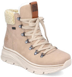 Rieker női fűzős-cipzáras bakancs vízlepergető membránnal 48034-20