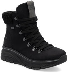 Rieker női fűzős-cipzáras bakancs vízlepergető membránnal 48034-00