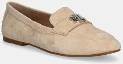 Lauren Ralph Lauren velúr mokaszin Averi III bézs, női, lapos talpú, 802946809010 - bézs Női 40