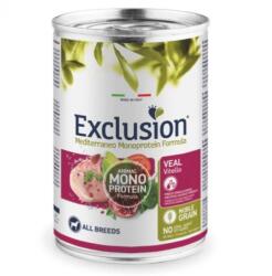 Exclusion Mediterraneo Monoprotein Veal konzerv kutyák számára 400 g - csui