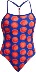Funkita Twisted One Piece női egyrészes fürdőruha S kék|vörös