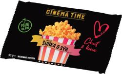  Cinema Time mikrohullámú sütőben fogyasztható pattogatott kukorica prémium sonkás-sajtos 90g