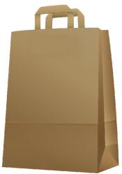  Papírtáska szalagfüles 260x120x350 mm barna (102635B) - nyomtassingyen