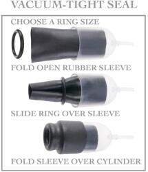  Péniszpumpa maszturbátor - Suck n' stroke head pump clear/black