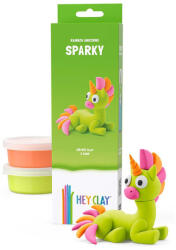 HEY CLAY Figura Unikornis Zöld Sparky - vegyesbolt