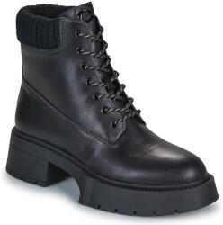 Coach Ghete Femei LEAH PLATFORM LEATHER LACE-UP BOOTIE Coach Negru 40