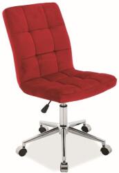 SIGNAL MEBLE Gyerekszék Q-020 VELVET bordó