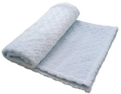  Wellsoft, nyomott mintás babatakaró 70*90 cm - világoskék