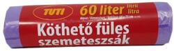 Szemeteszsák, köthető füles, 60 l, 16 db, "Tuti - tonerpiac