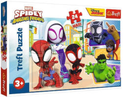 Trefl Puzzle Maxi Spiderman Pókember és barátai 24 db-os Trefl (14348) (14348)