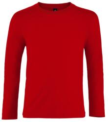 SOL'S Hosszú ujjú gyerek póló Imperial - Piros | 12 éves (142/152) (SOLS-02947-1000260827)