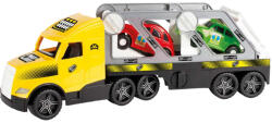 Wader : Magic Truck - Retró autószállító kamion citromsárga (36230) (36230)