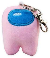  Among us plüss kulcstartó rózsaszín 7 cm (156321) (156321-1)