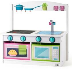  Játék Konyha és pad fa 2 az 1-ben kiegészítőkkel 59 x 31, 5 x 58 cm Woody (503010055) (503010055)
